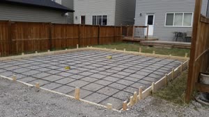 Flat Garage Pad Prep Work Calgary